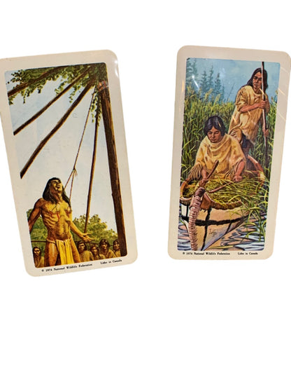 Brooke Bond Red Rose Tea Cards Lot of 9 Indians of Canada 1970s