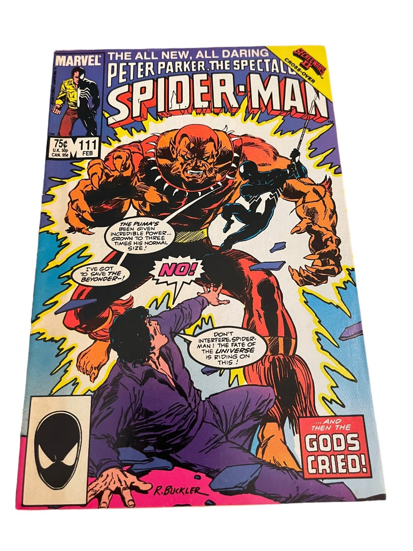 Marvel Spider-Man #111 And The Gods Cried Buckler