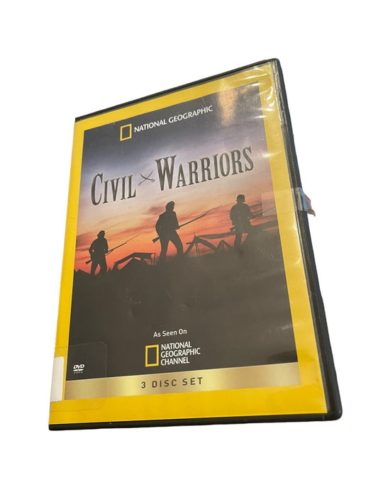 National Geographic Civil Warriors DVD 3-Disc Set Discarded Library Material