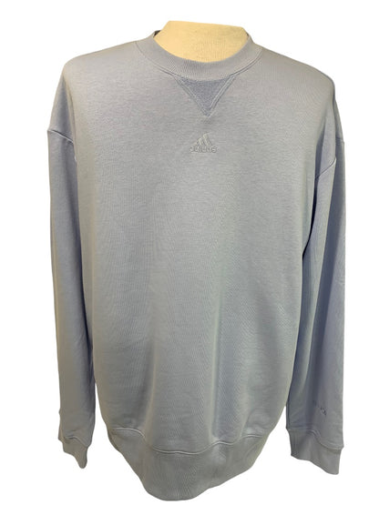 Small Adidas Men's Light Blue New French Terry Sweatshirt IC9813