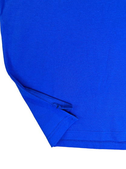 Large Nautica Men's Classic Fit Bright Cobalt Blue Short Sleeve Polo Shirt New