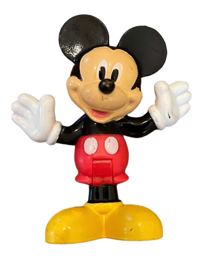 Disney Mickey Mouse Hinged Sit Stand Vinyl Figure 2.75"