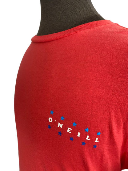 Small NWT O'Neill Uncle Sam Red White blue T-Shirt Top