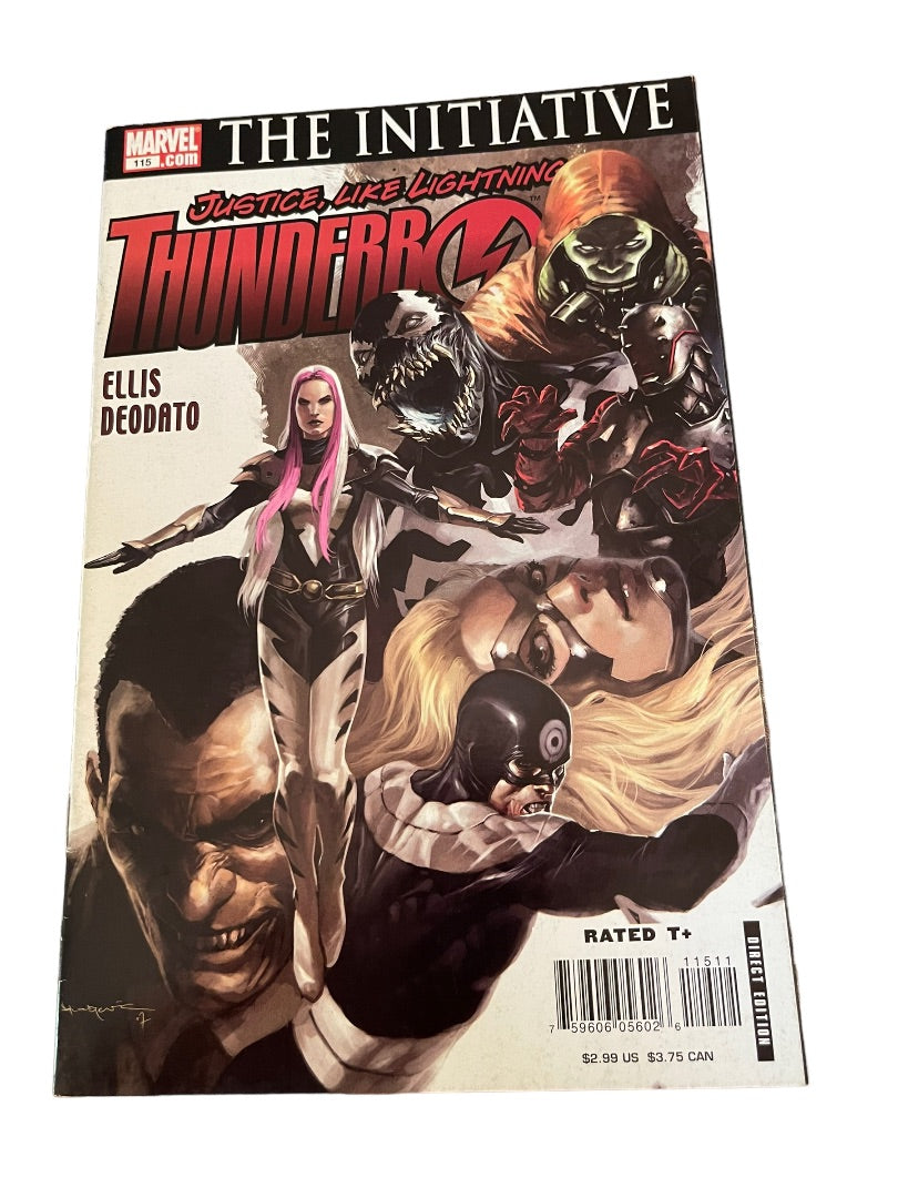 Marvel Thunderbolts #115 Justice Like Lightning The Initiative Ellis Deodate