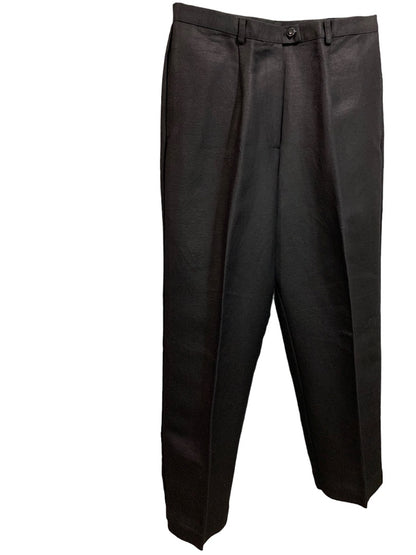 Size 12P Emma James Petite New Women's Black Linen Blend Dress Pants