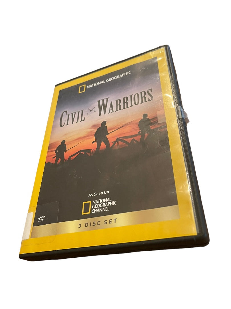 National Geographic Civil Warriors DVD 3-Disc Set Discarded Library Material