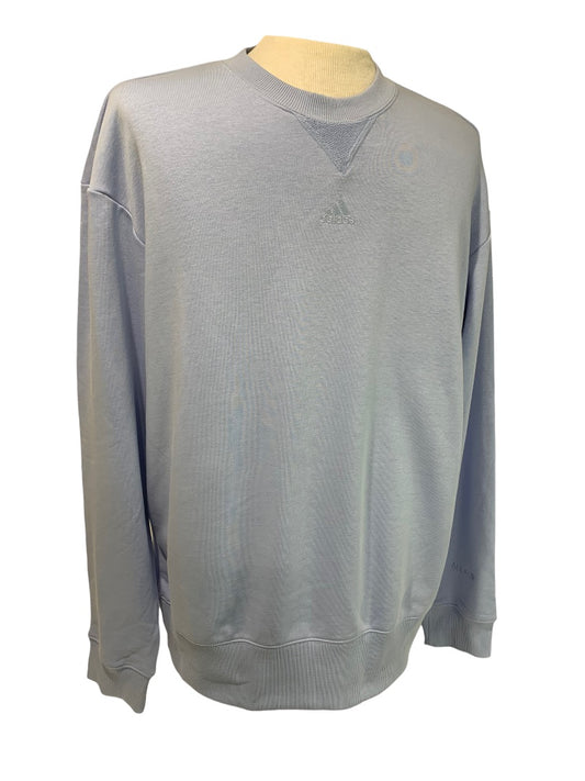 Small Adidas Men's Light Blue New French Terry Sweatshirt IC9813