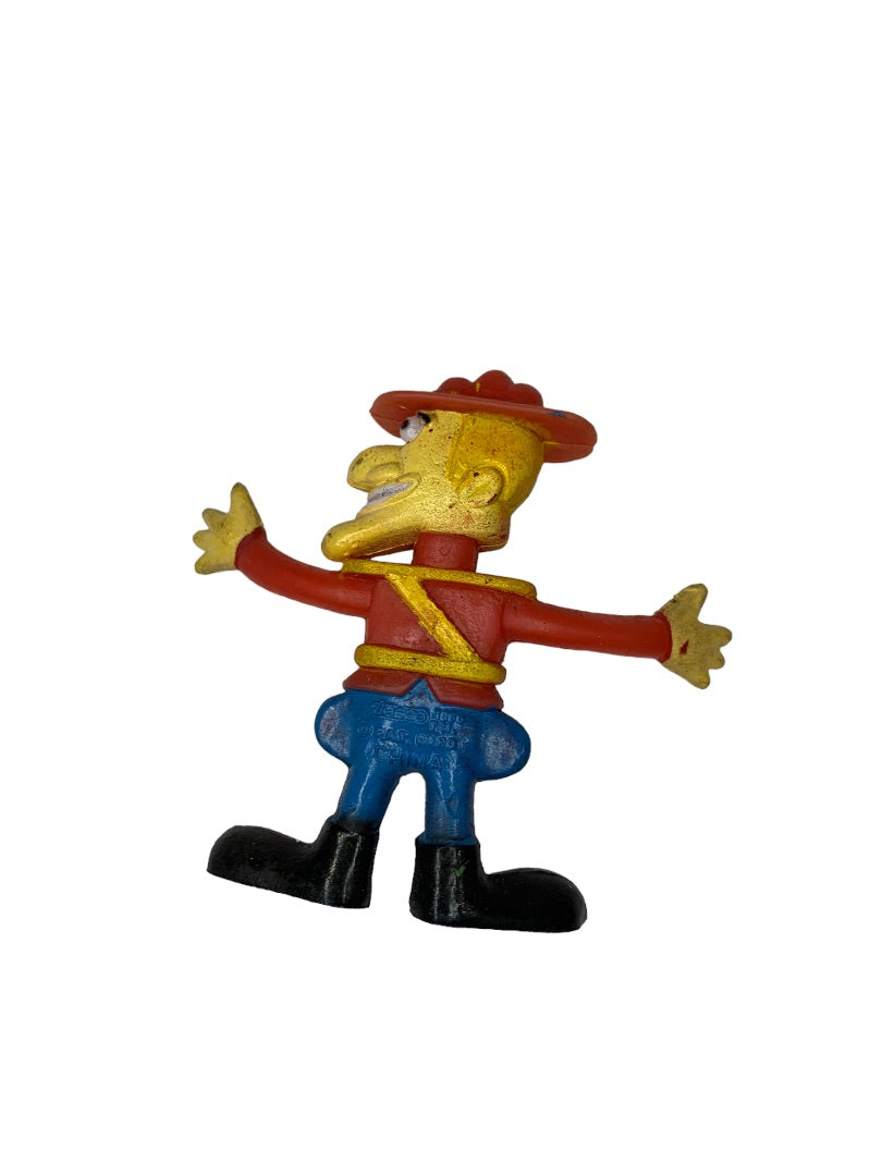 Vintage 1986 Jesco Dudley Do-Right Bendy Figurine Rocky & Bullwinkle 2.5"