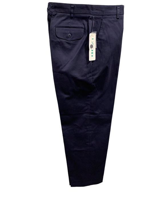 Size 10 Izod Women's Navy Blue Stretch Cotton Chino Pants New Y2K