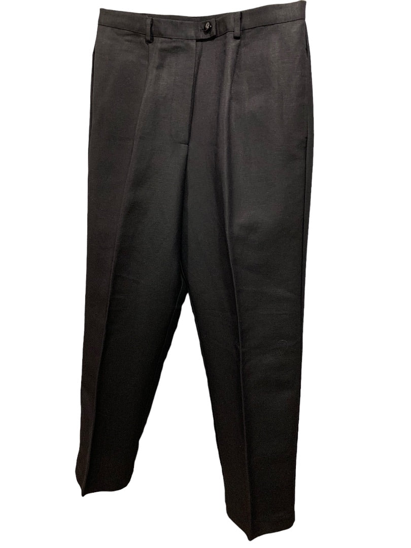 Size 12P Emma James Petite New Women's Black Linen Blend Dress Pants