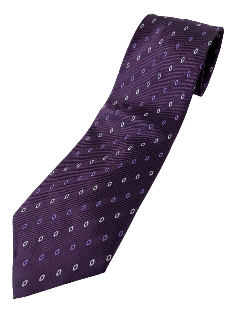 Executive Division Men's Purple Polyester Necktie 58" Tie