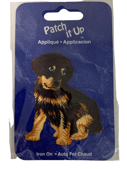 Patch it Up Application Puppy Iron On Rayon 3" Sewing Novelty New