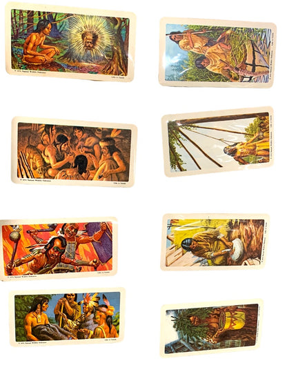 Brooke Bond Red Rose Tea Cards Lot of 9 Indians of Canada 1970s