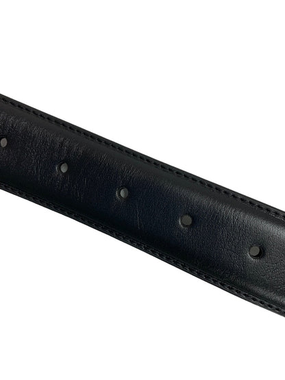 Medium (34-36) Nine West Men's New Black Vegan Leather Belt Sustainable Luxury