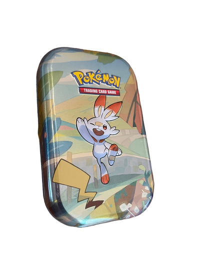 Pokemon Galar Pals Mini Tin Scorbunny #813  XY Evolutions Tin with Card