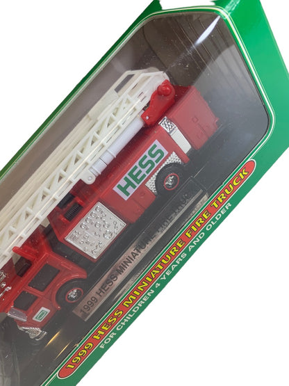 1999 Hess Miniature Fire Truck Collectible Toy New Ladder Engine