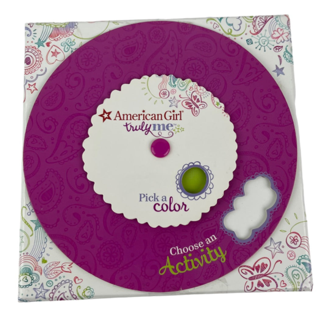 American Girl Truly Me Pick a Color Choose an Activity Wheel Craft Cards Included 2015