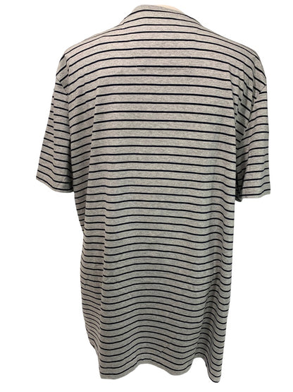 XXL Nautica Men's Striped Gray Navy Blue Short Sleeve Tshirt New