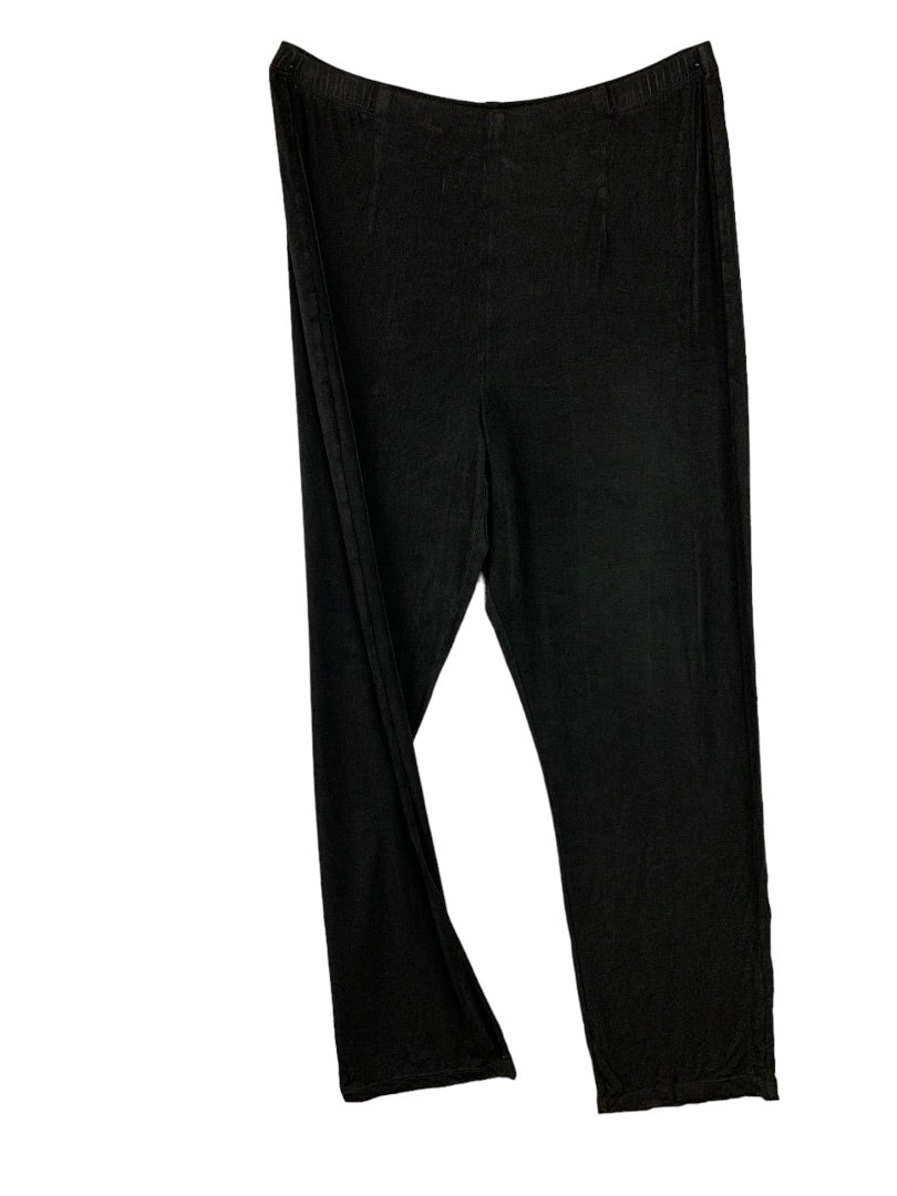 Medium Chico's Travelers Women's Pull On Black Pants Loose Fit 32" Inseam