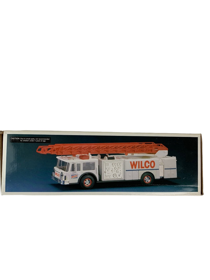 Vintage 1990 Wilco Toy Fire Truck Back Lights Sirens in Original Box