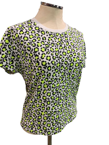 Medium Z Supply Women's Cheetah Print Short Sleeve Crew Neck Tshirt