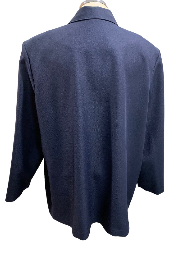Size 24W Alfred Dunner Women's Navy Blue Blazer Plus Size