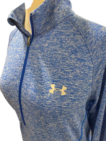 Large Under Armour Blue 1/4 Zip Jacket Layer