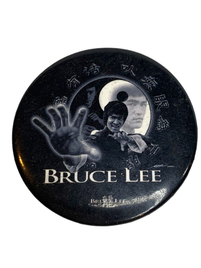 Set of 2 Bruce Lee Pinback Buttons "The Dragon" 1.75" Diameter