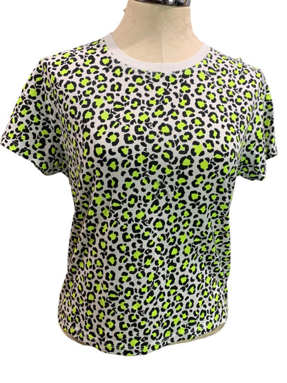 Medium Z Supply Women's Cheetah Print Short Sleeve Crew Neck Tshirt