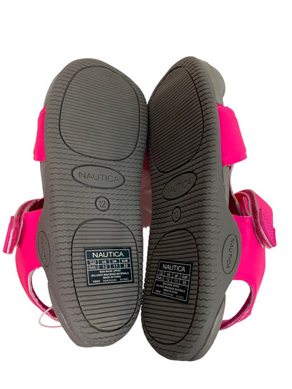 Size 12 Nautica Big Kids New Hot Pink Closed Toe Sandals Pearl 3