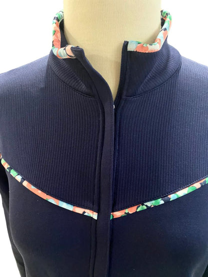 M Pebble Beach Navy Dry-Luxe Performance Tennis Jacket