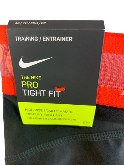 XS Nike Pro Women's Black Tights Training Gym 7/8 Leggings DA0570-010 New