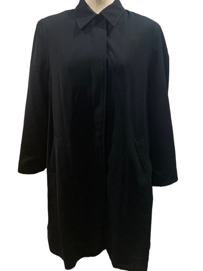 12 Anne Klein Women's Black Removable Lining Trench Coat