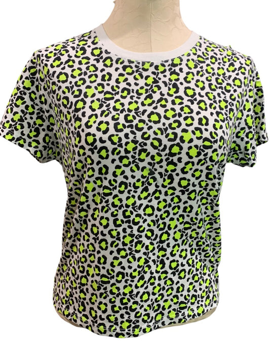 Medium Z Supply Women's Cheetah Print Short Sleeve Crew Neck Tshirt