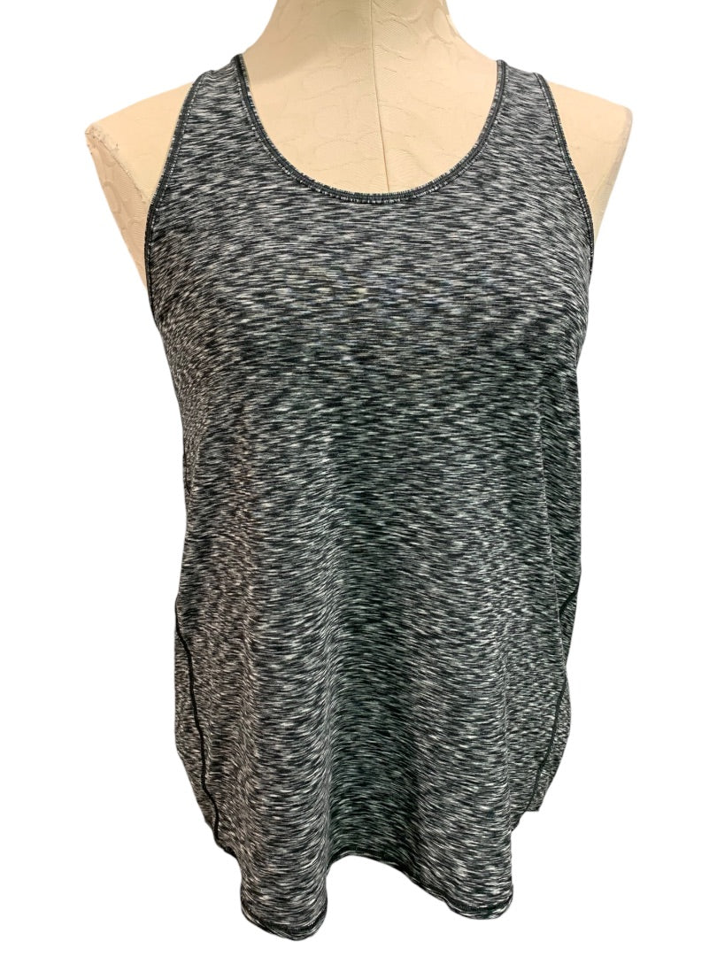 XS Unbranded Women's Gray Space Dye Workout Tank Top Racerback