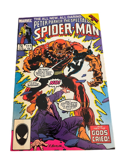 Marvel Spider-Man #111 And The Gods Cried Buckler