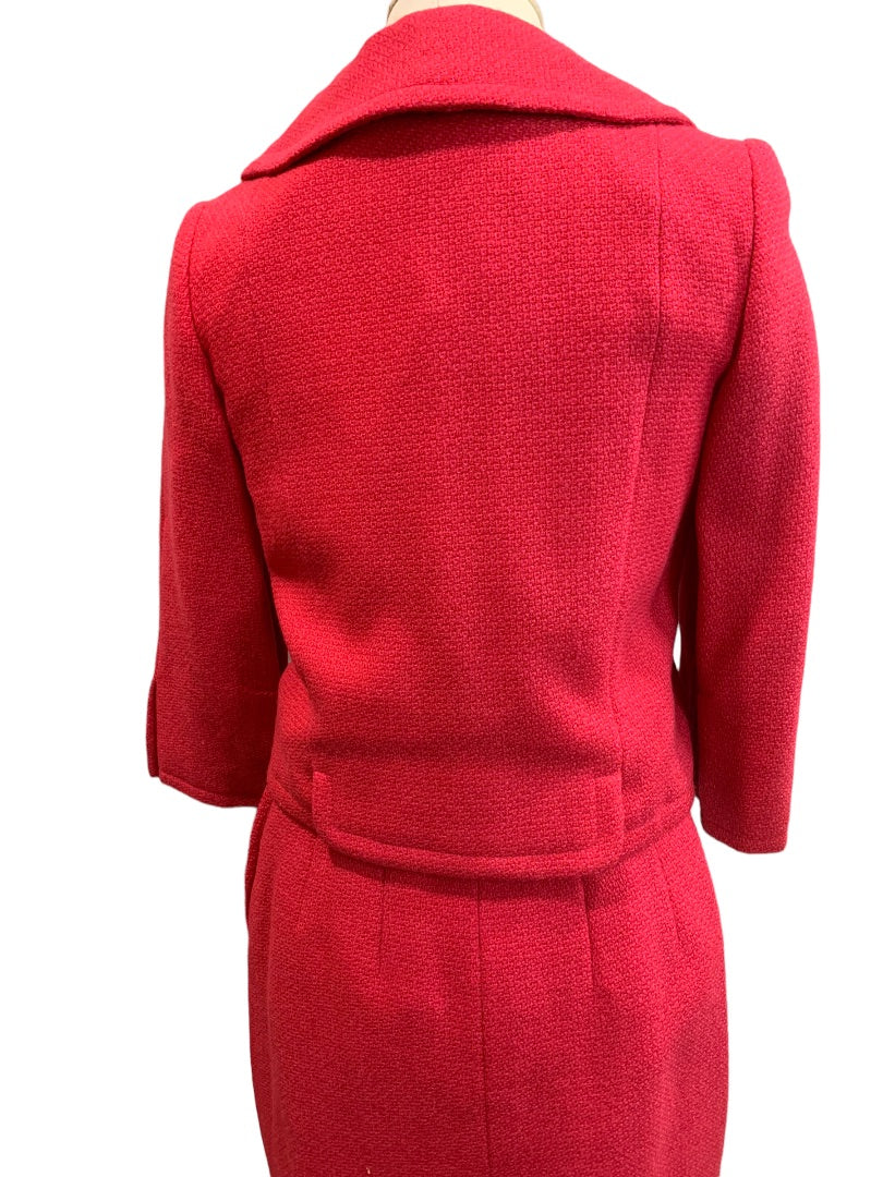 XS Filbron's Bethlehem Hot Pink Vintage 1950s Skirt Suit Stefan Briarbrook