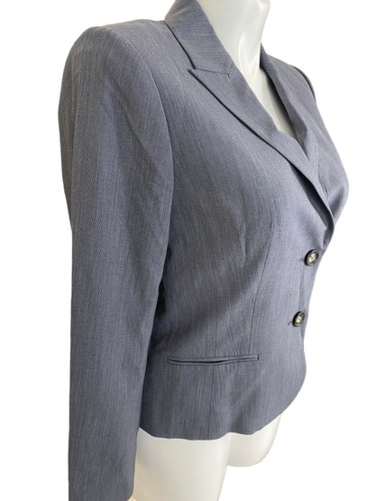 NWT 12P Kate Hill Midnight Gray Career Jacket Business MSRP $174