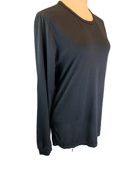 Medium 32 Degrees Heat Women's Black Base Layer Long Sleeve Top