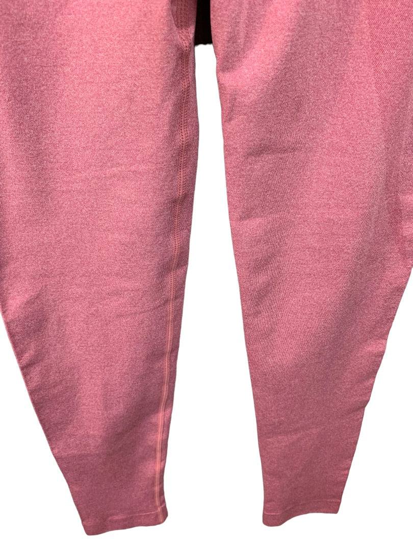 Small Women's Unbranded New Pink Heathered High Waist Yoga Pants Crop Leggings