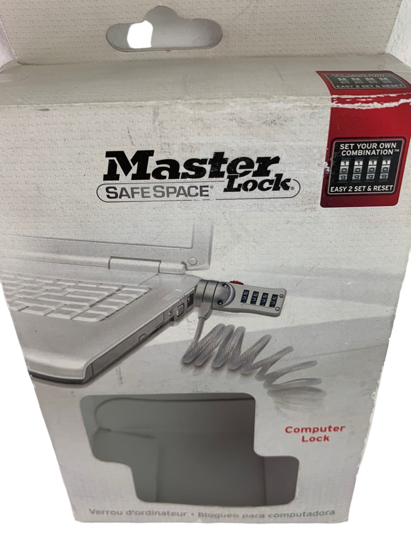 Master Lock 2120D Laptop Combination Computer Lock with Self Coiling Cable