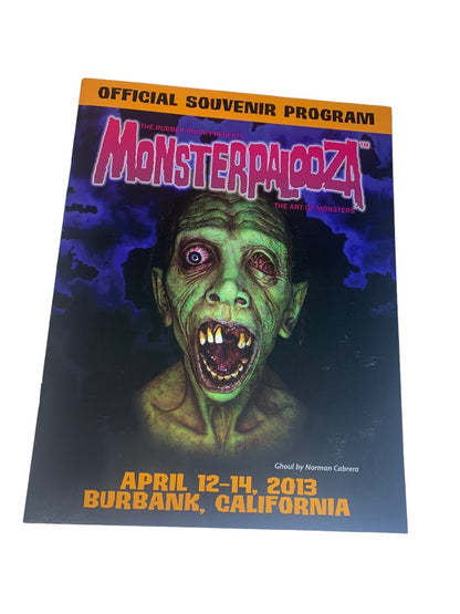 Monsterpalooza Official Souvenir Program April 12-14 2013 Burbank California