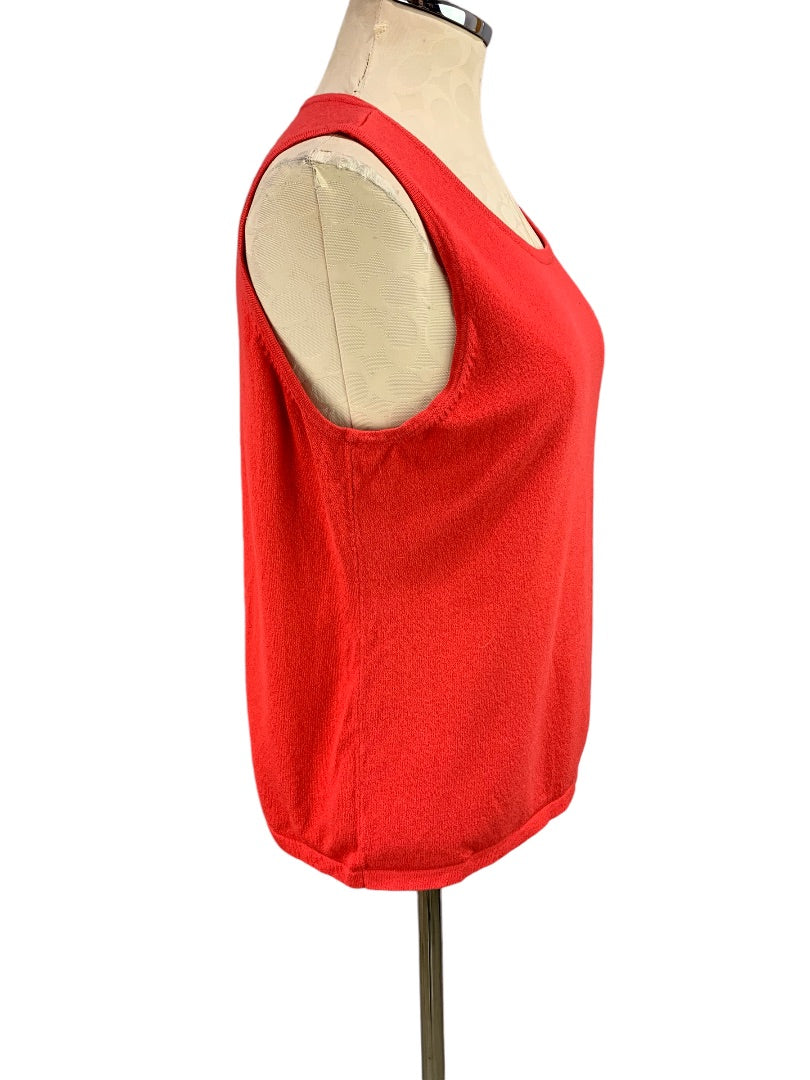 XL Chico's Women's Sleeveless Light Red Sweater Shell Sleeveless