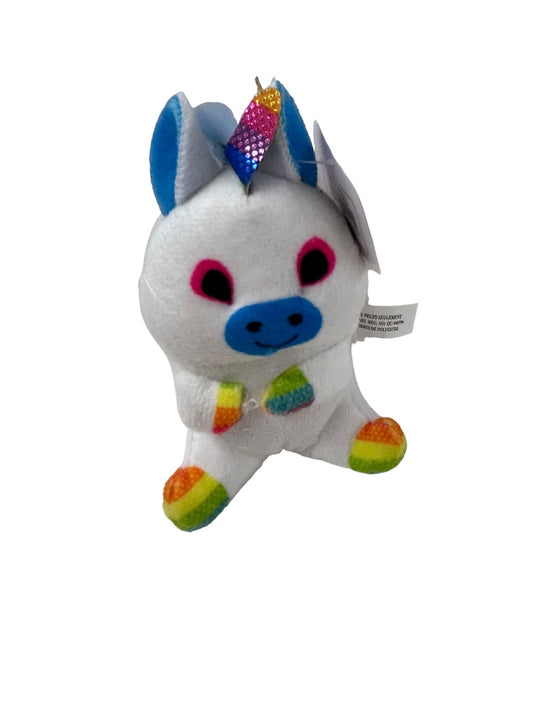 Belly Buddies Small 4.5" Rainbow Unicorn Plush with Tags Stuffed Animals