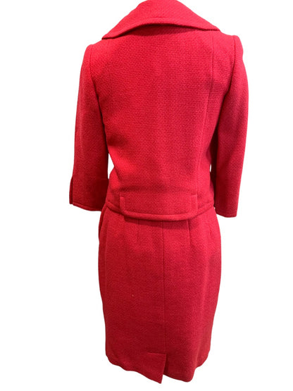 XS Filbron's Bethlehem Hot Pink Vintage 1950s Skirt Suit Stefan Briarbrook