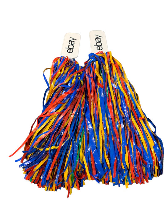 Ebayana Ebay Open 2023 Swag Pom Poms Set of 2 Multicolor New