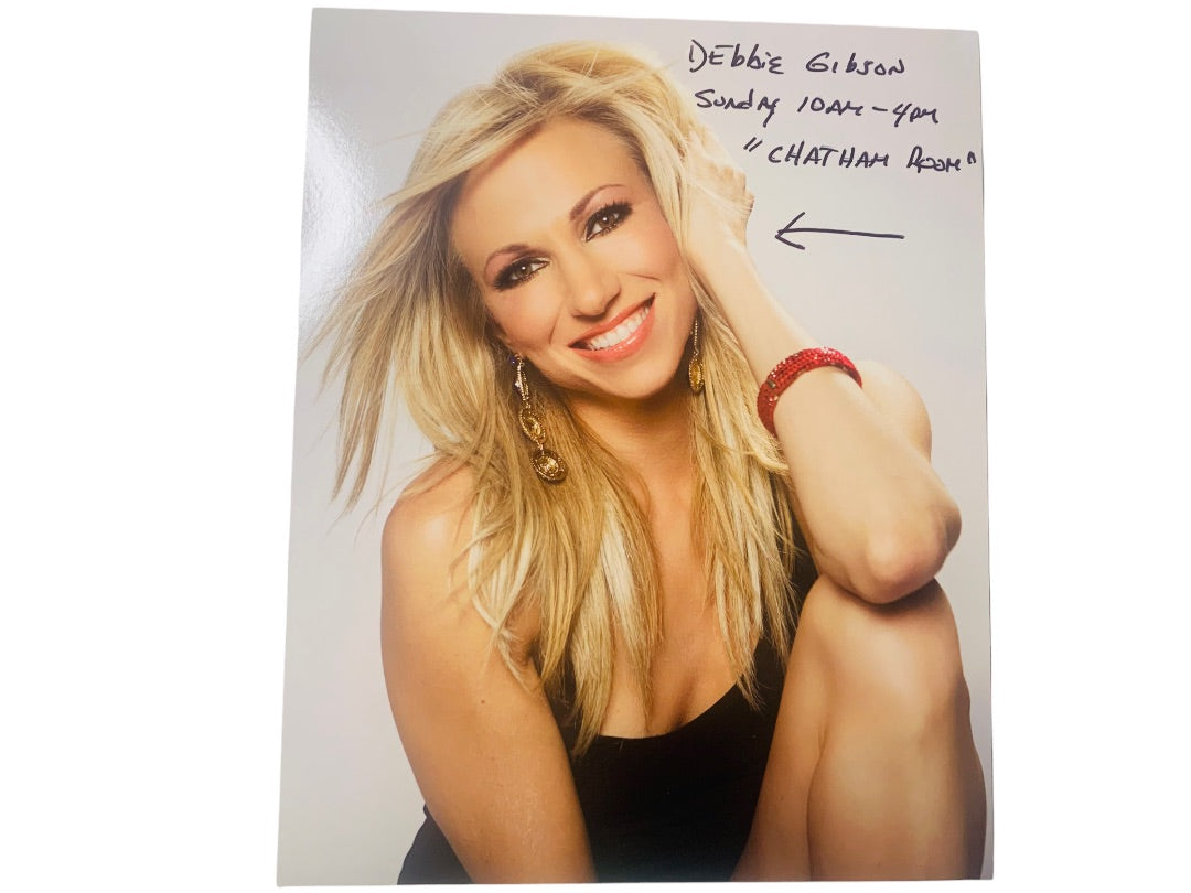 Teen Idol Debbie Gibson 8 x 10 Glossy Promotional Photo Picture Marked from Event