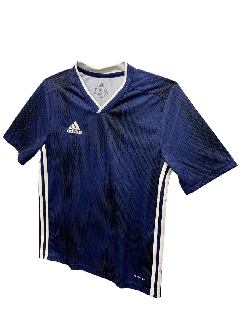 Large Adidas Youth Tiro 19 Jersey Navy Blue DP3180 White Trim