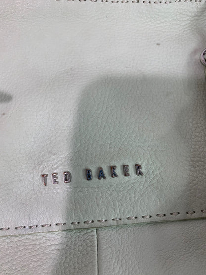 Ted Baker Hickory Stab Stitch Mint Green Leather Bag Rough Condition