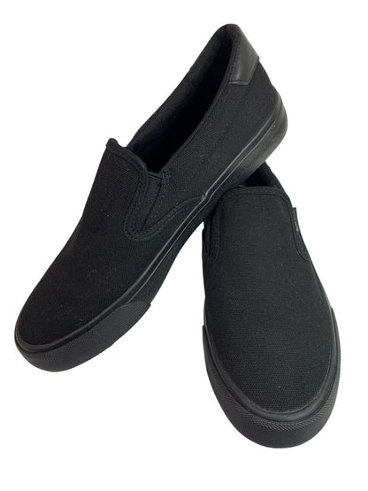 Size 7.5 Lugz Men's Clipper Black Canvas Clipper Slip On Shoes Sneakers